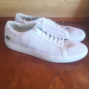 Lacoste White Canvas Men’s Large Shoe 12